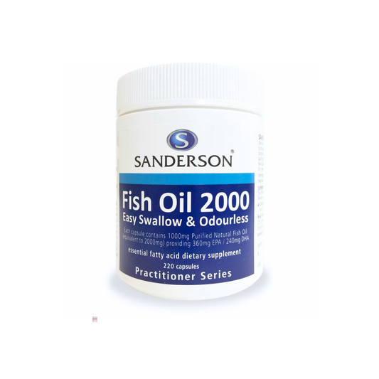 Sanderson Fish Oil 2,000mg 360mg EPA/240mg DHA 220 Capsules