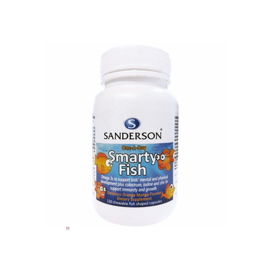 Sanderson Smarty Fish Omega 3 + Colostrum + Iodine & Zinc Chewable 120 Capsules
