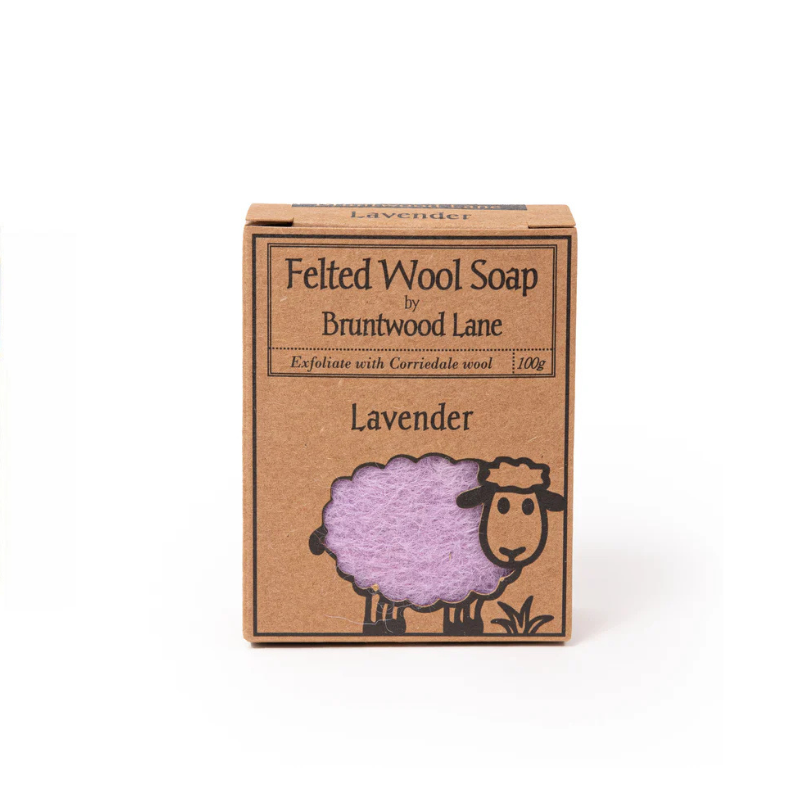 Bruntwood Lane Felted Wool Soap 100gm - Lavender