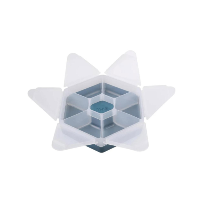 Melii Snackle Hexagon Snack Box Luxe Blue