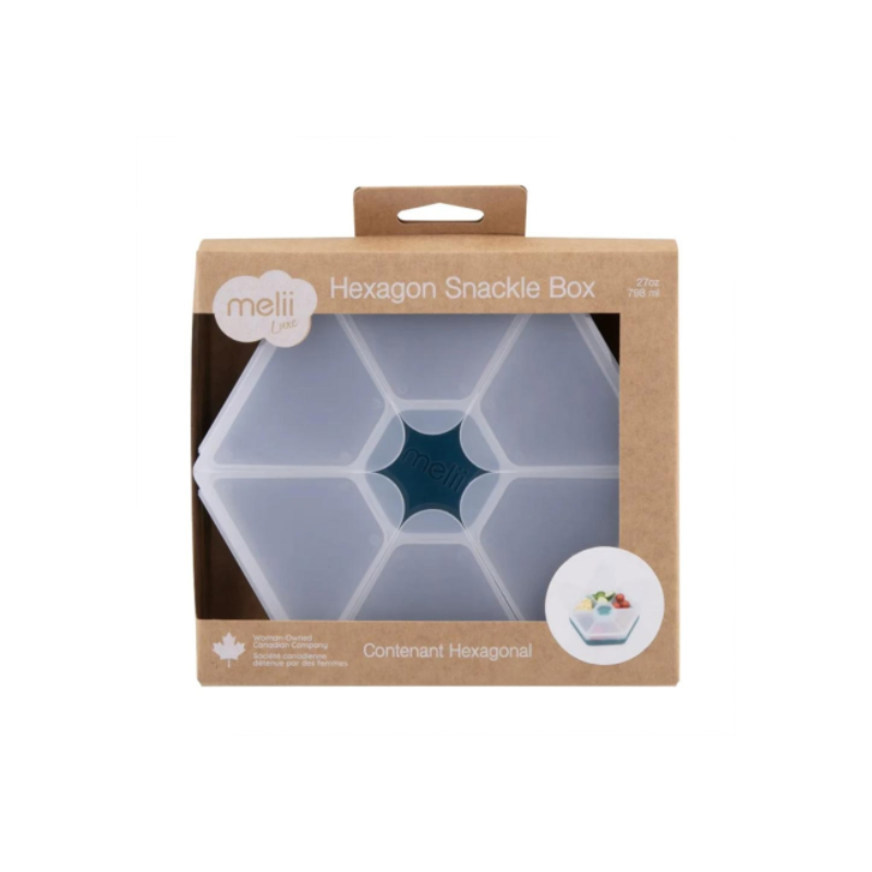 Melii Snackle Hexagon Snack Box Luxe Blue