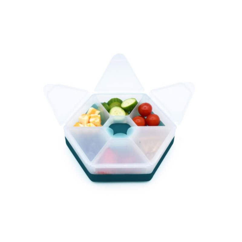 Melii Snackle Hexagon Snack Box Luxe Blue