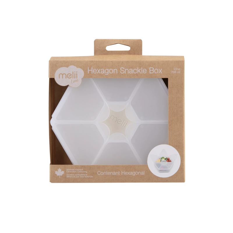 Melii Snackle Hexagon Snack Box Luxe Ivory