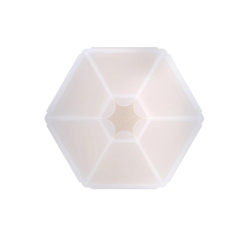 Melii Snackle Hexagon Snack Box Luxe Ivory