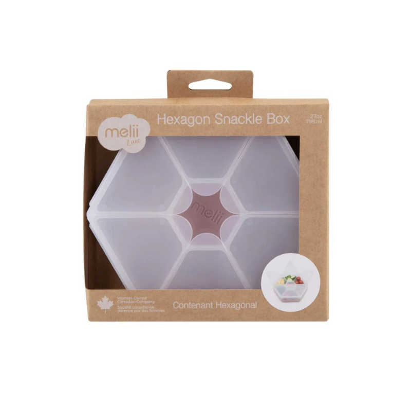 Melii Snackle Hexagon Snack Box Luxe Pink