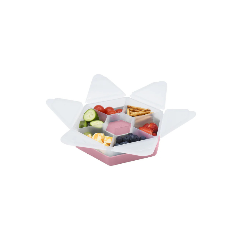 Melii Snackle Hexagon Snack Box Luxe Pink