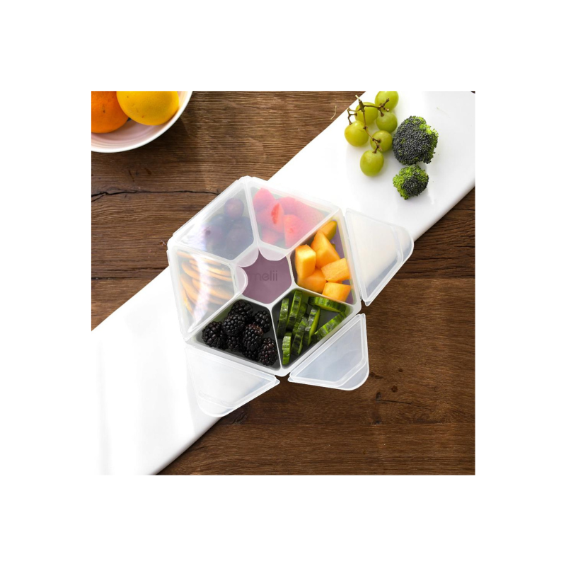Melii Snackle Hexagon Snack Box Luxe Pink