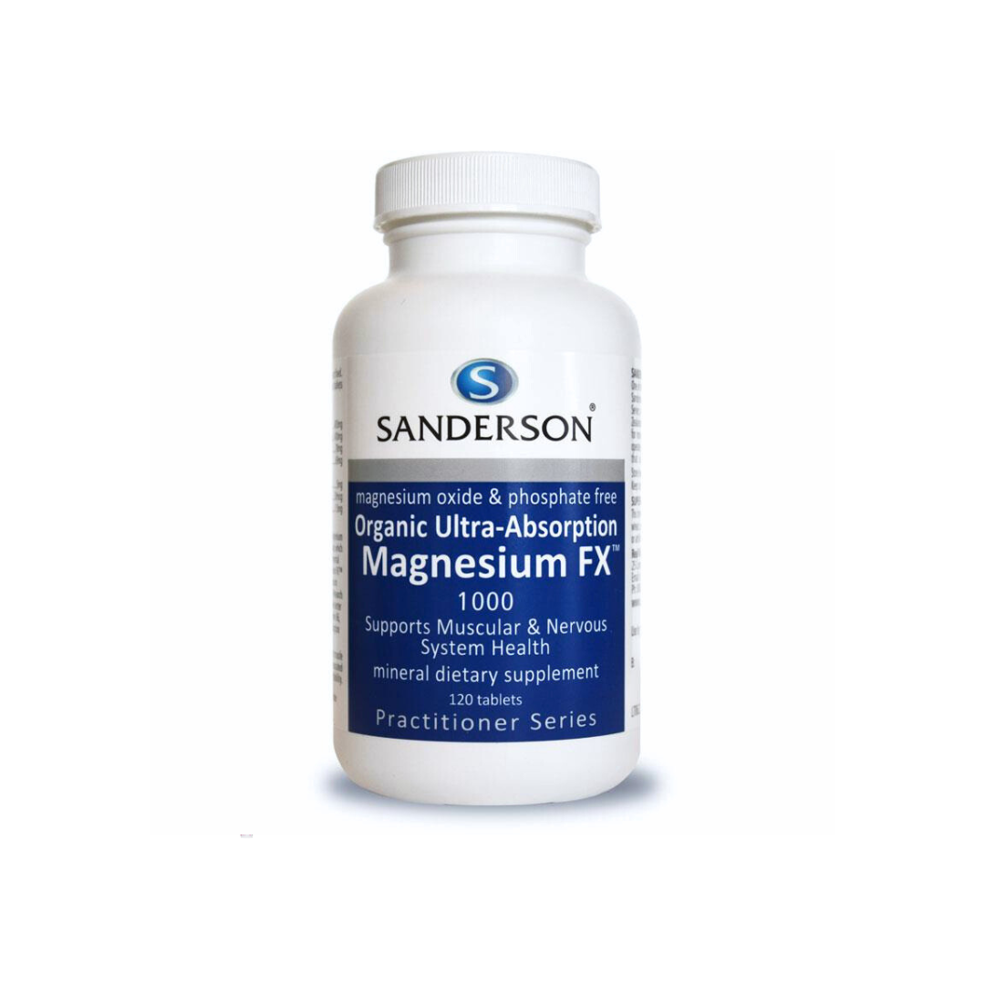 Sanderson High Absorption Organic Magnesium FX 120 Tablets