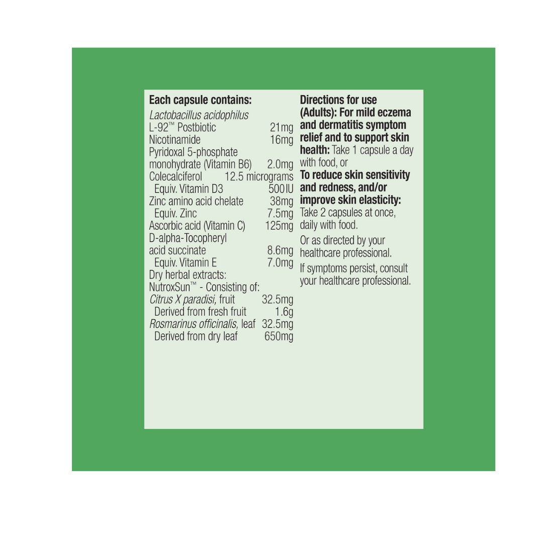 Metagenics UltraFlora Sensitive Skin Postbiotic 30 Capsules