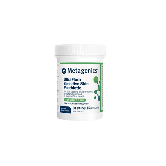 Metagenics UltraFlora Sensitive Skin Postbiotic 30 Capsules