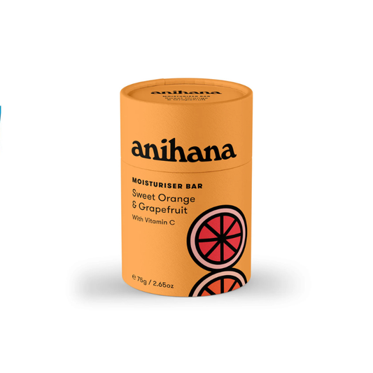 Anihana Solid Moisturiser Orange & Grapefruit 75g