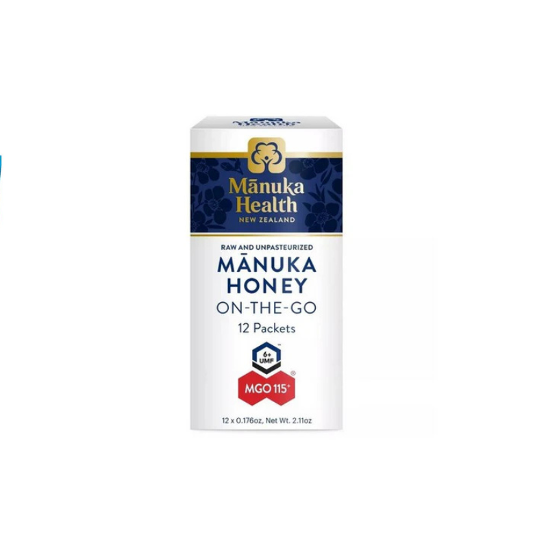 Manuka Health Manuka Honey UMF 6+ MGO 115+ On The Go 12 Sachets x 5g