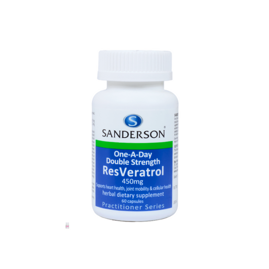 Sanderson Double Strength Resveratrol 450mg 60 Capsule