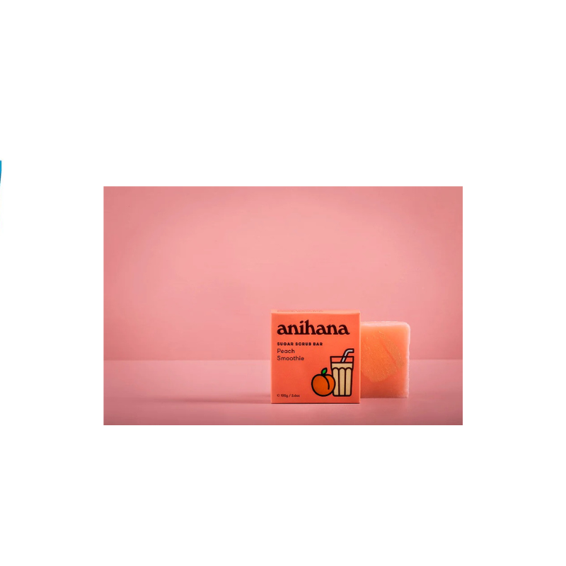 Anihana Sugar Scrub Bar Peach Smoothie 100g