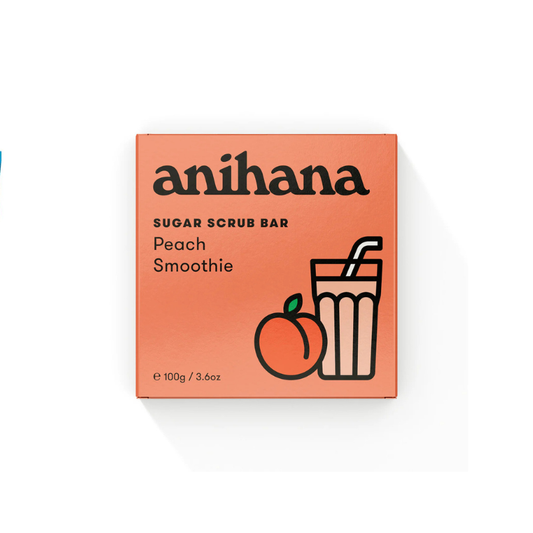 Anihana Sugar Scrub Bar Peach Smoothie 100g