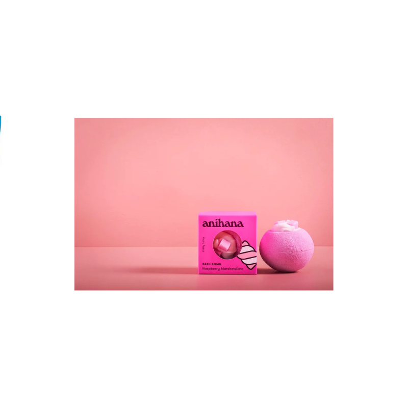 Anihana Bath Bomb Raspberry Marshmallow 180g