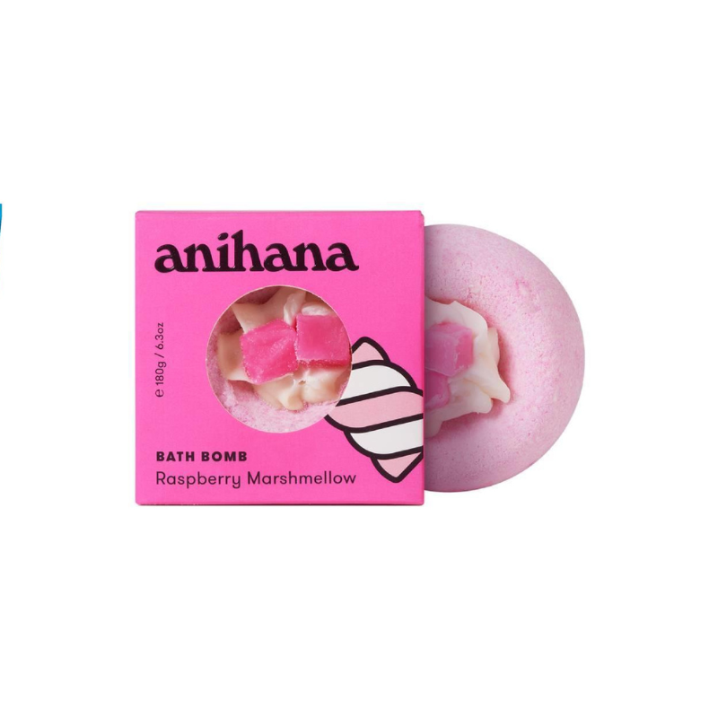 Anihana Bath Bomb Raspberry Marshmallow 180g