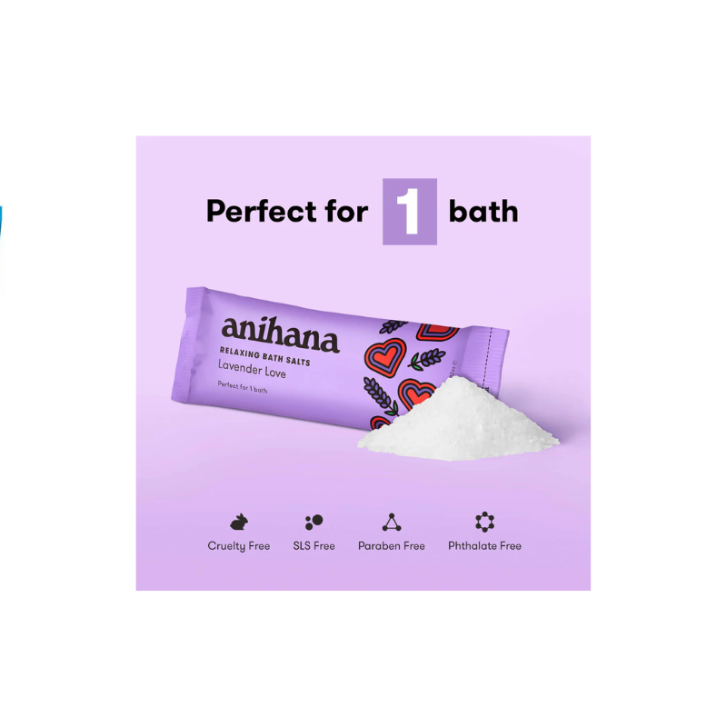 Anihana Bath Salts Relaxing Lavender Love 80g