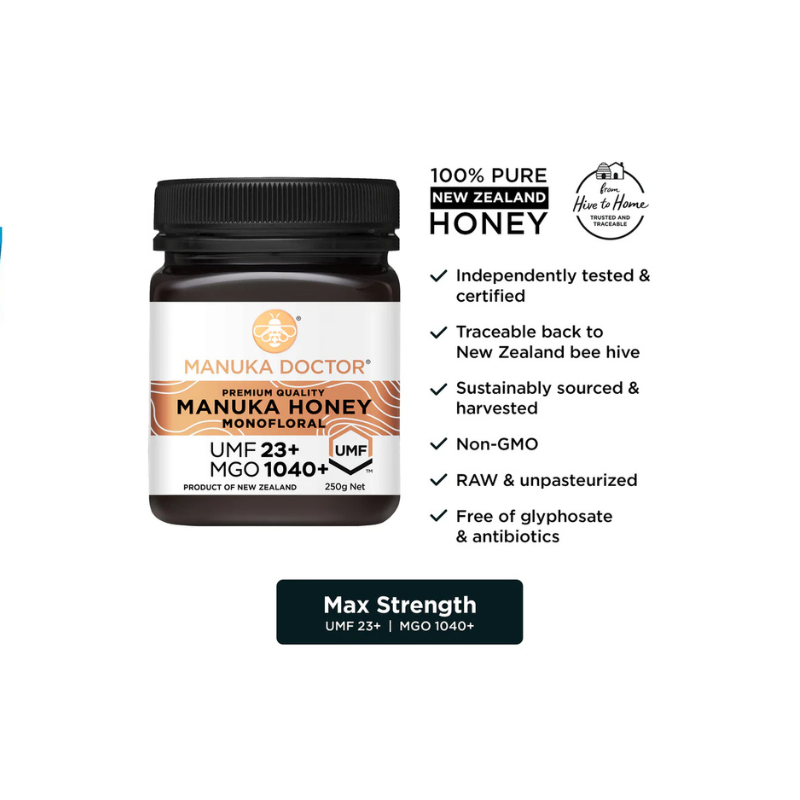Manuka Doctor UMF 23+ Monofloral Manuka Honey 250g