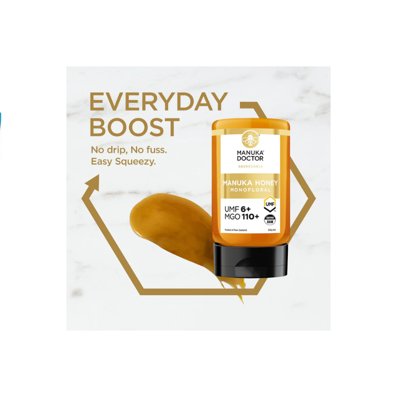 UMF 6+ Squeezy Monofloral Manuka Honey 300g