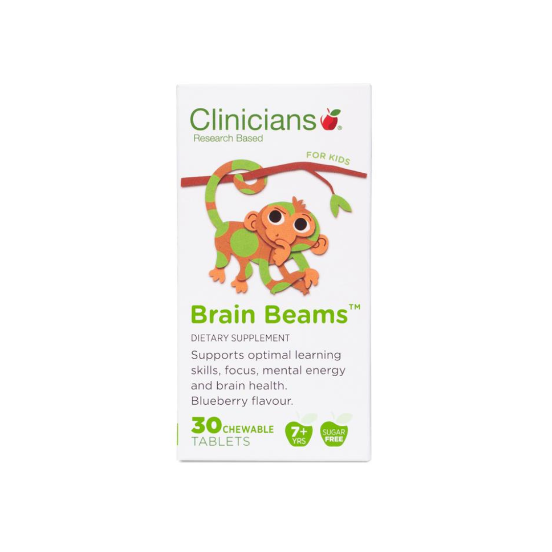 Clinicians Kids Brain Beams 30 Chewable Tablets