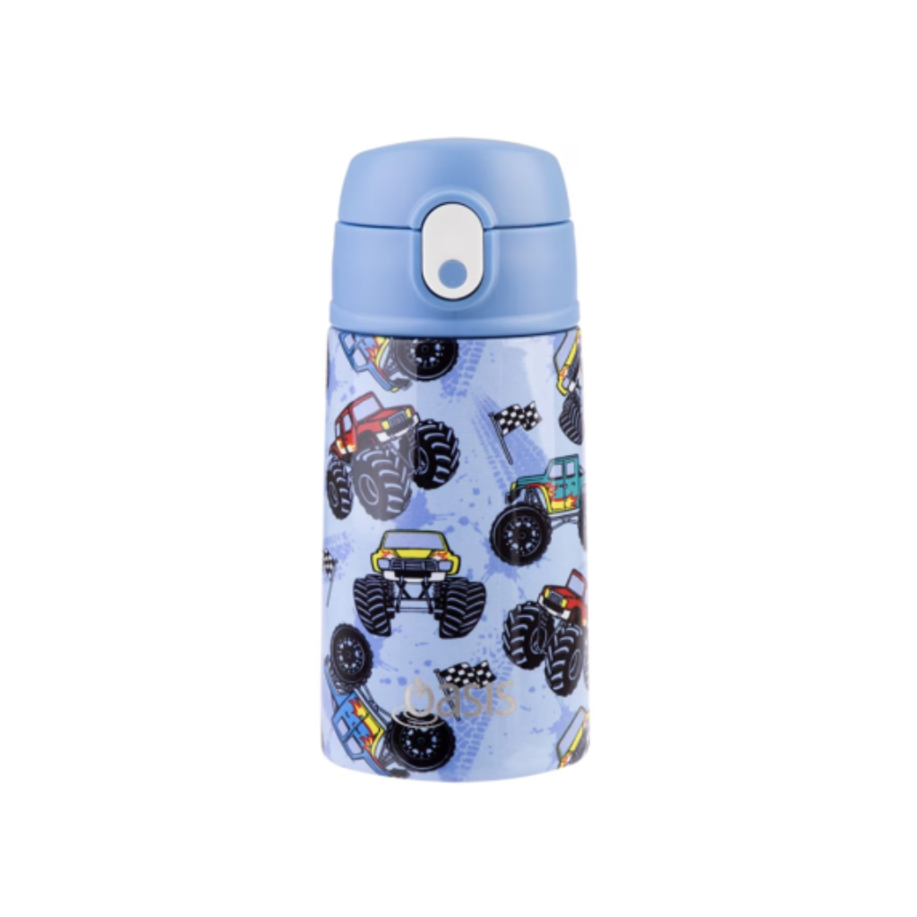 Oasis Double Wall Insulated Sipper Straw Kid's Drink Bottle - 400ml