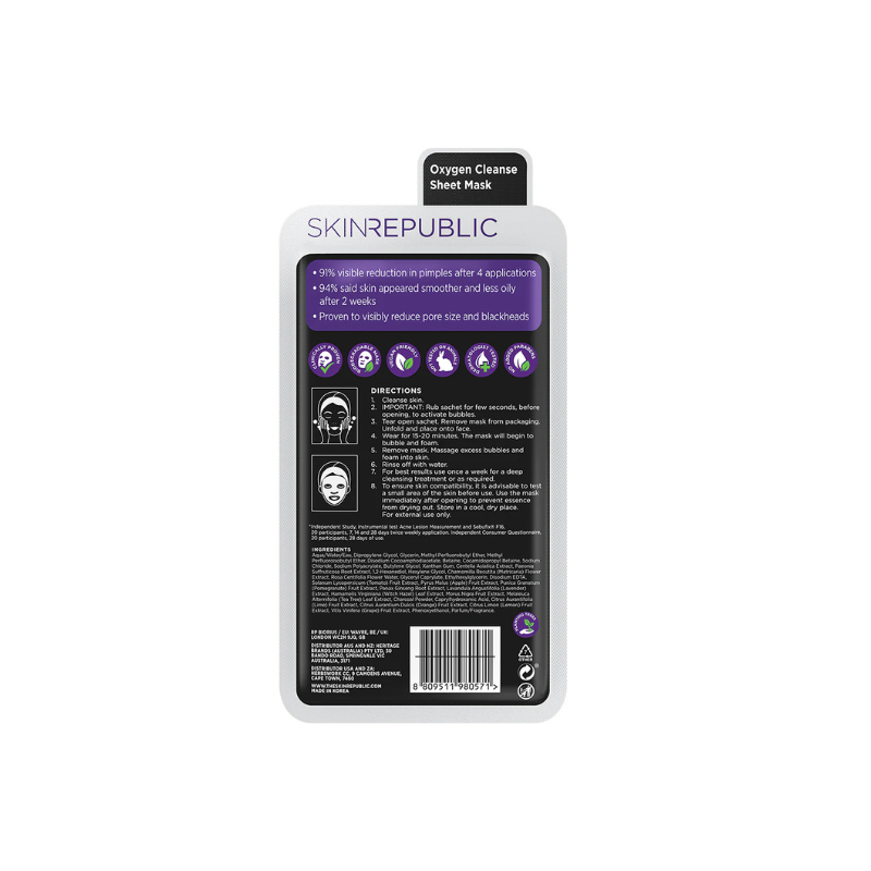 Skin Republic Bubble Purifying Charcoal Face Mask