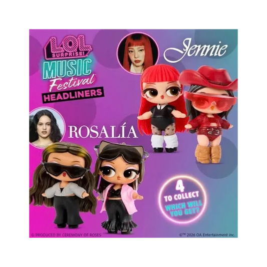 ZURU LOL Surprise Music Festival Headliners dolls Jennie and Rosalia tots