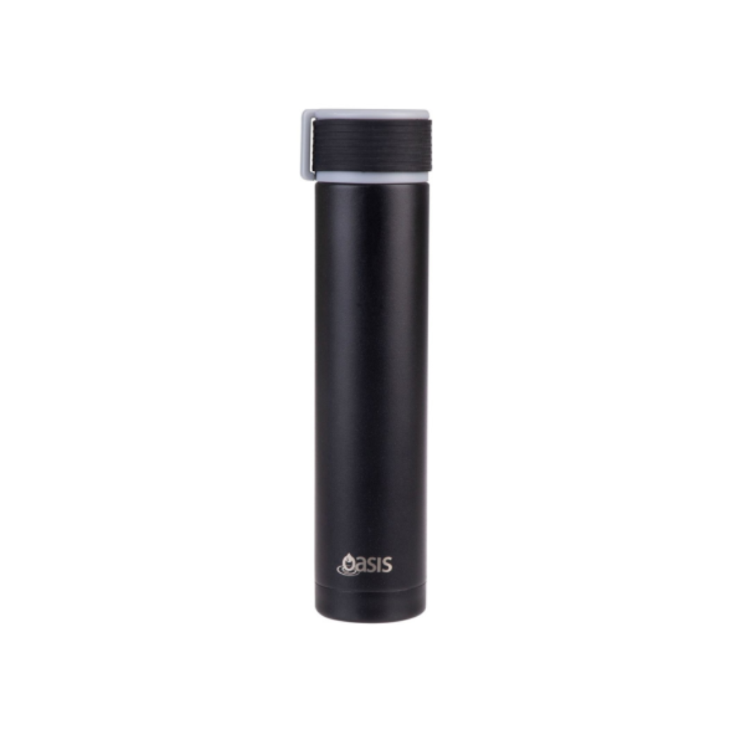 Oasis Skinny Mini Drink Bottle - 250ml Black