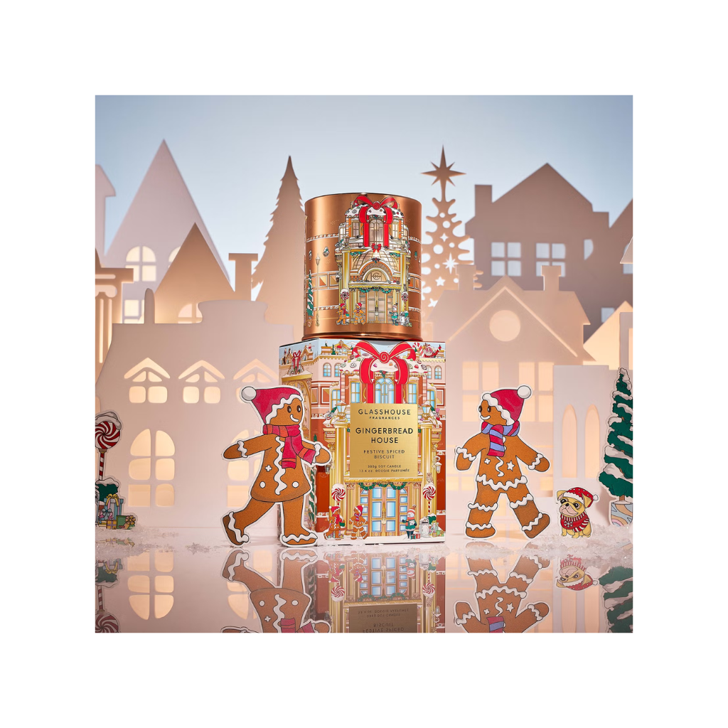 Glasshouse Fragrances Gingerbread House Triple Scented Soy Candle 380g