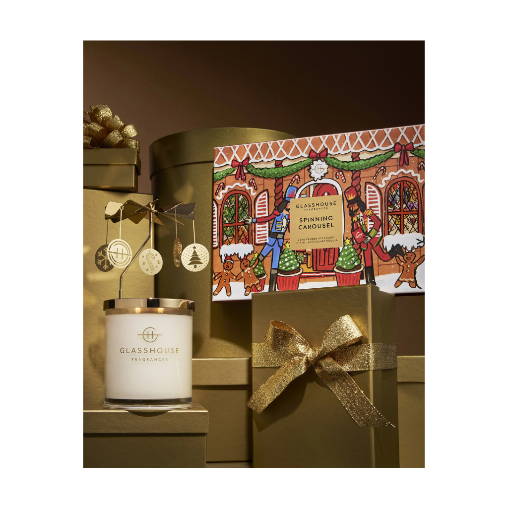 Glasshouse Christmas Spinning Carousel