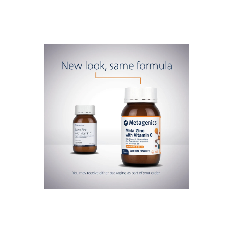 Metagenics Meta Zinc with Vitamin C Orange 114g Powder