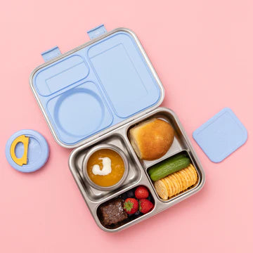 Nudie Rudie The Hot n Cold Hero Box Stainless Steel Lunchbox - Blue