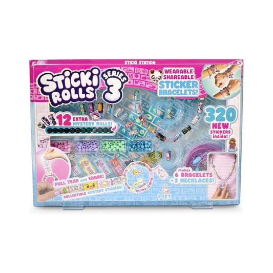 Sticki Rolls Sticki Station S3, Wearable Shareable Sticker Bracelet Jewellery Kit