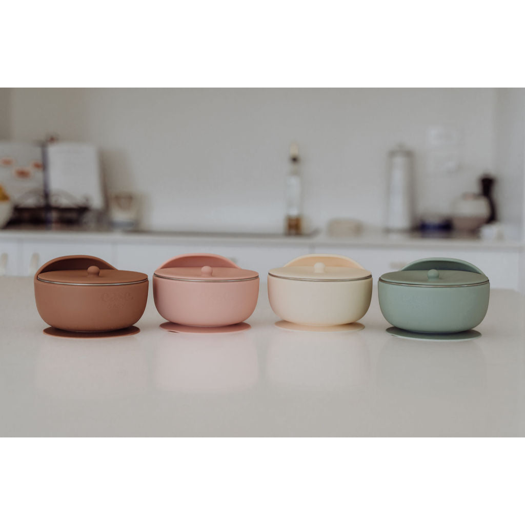 Ease.Baby Stainless Steel Suction Bowl with Lid