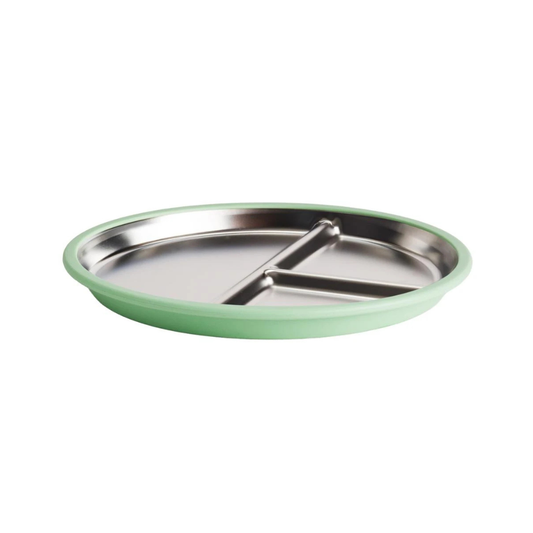 Nestling Stainless Divided Suction Plate 23cm
