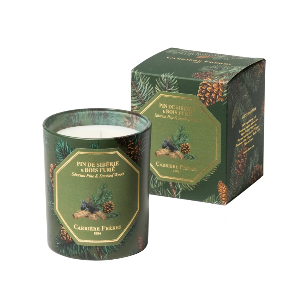 Carrière Frères Christmas Edition Siberian Pine & Smoked Wood Scented Candle