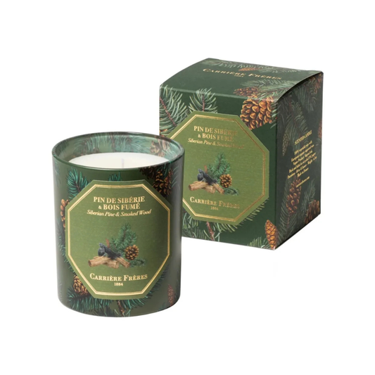 Carrière Frères Christmas Edition Siberian Pine & Smoked Wood Scented Candle