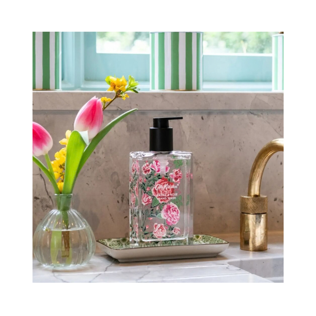 Heathcote & Ivory Cath Kidston Glass Bottle Hand Wash 300ml - Cassis & Rose