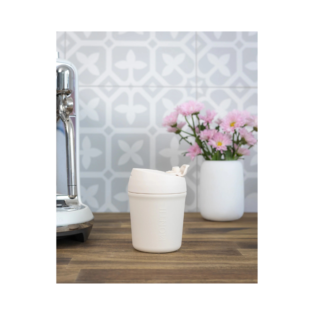 Montiico 260ml Travel Coffee Cup - Cream