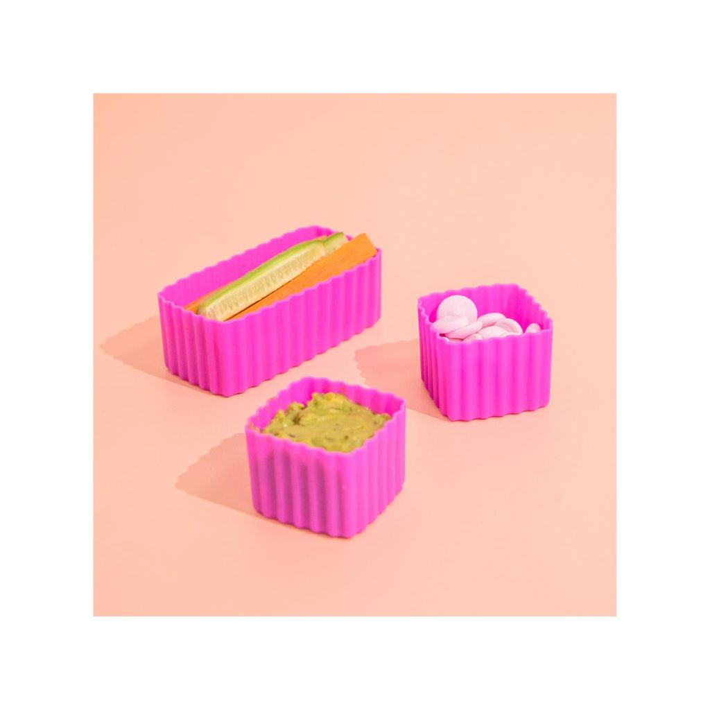 Montiico Feast Bento Cups 3pcs - Fuchsia