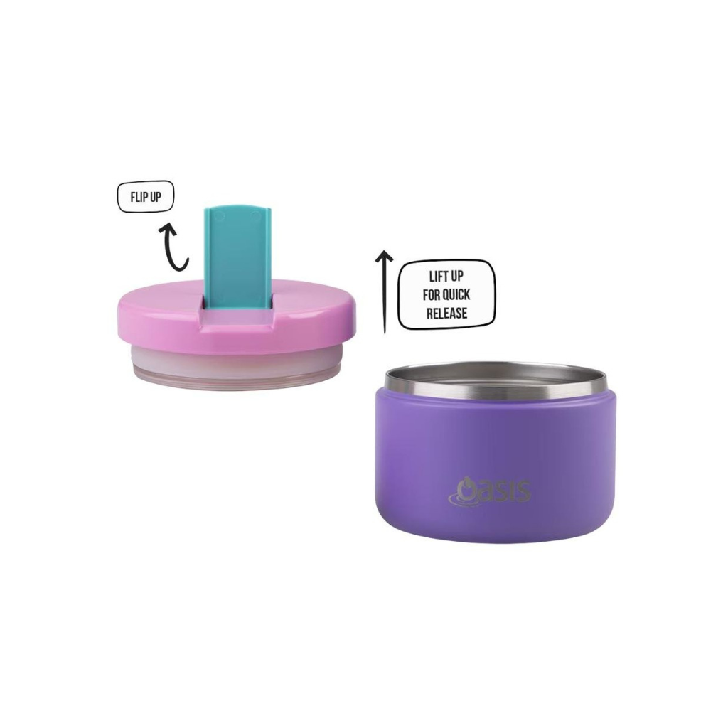 Oasis Food Flask - 300ml Mermaid Purple