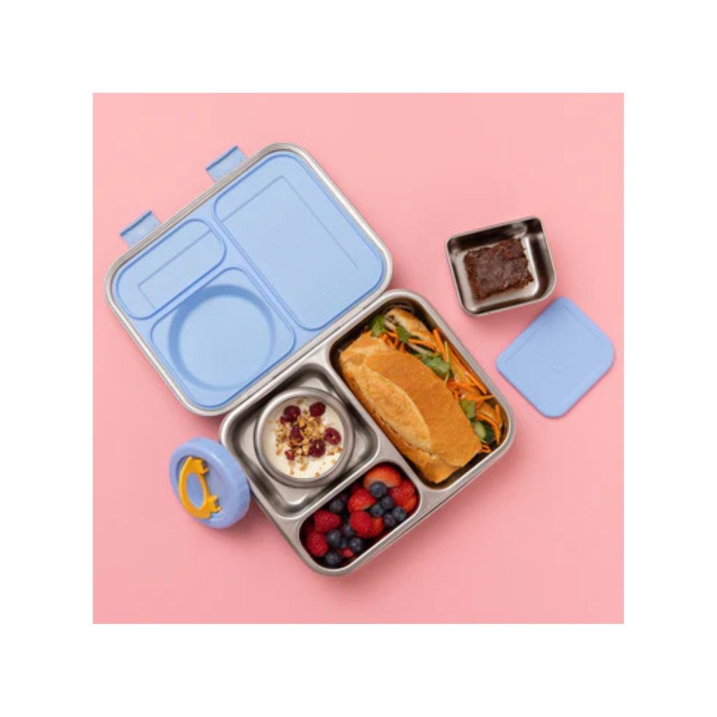 Nudie Rudie The Hot n Cold Hero Box Stainless Steel Lunchbox - Blue