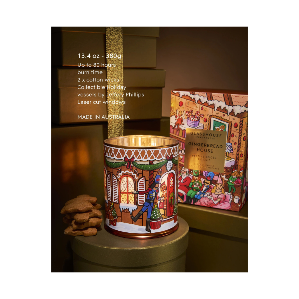 Glasshouse Gingerbread House Festive Spiced Biscuit 380g