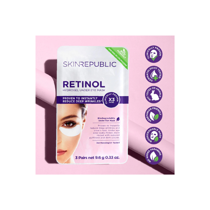 Skin Republic Retinol Hydrogel Under Eye Patches 3 Pairs