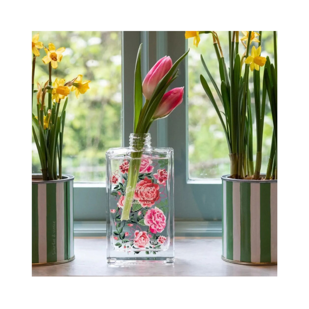 Heathcote & Ivory Cath Kidston Glass Bottle Hand Wash 300ml - Cassis & Rose