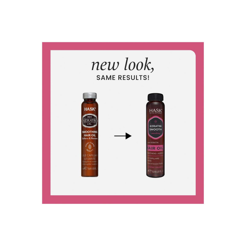 Hask Keratin Oil Smoothing Shine Oil 18ml