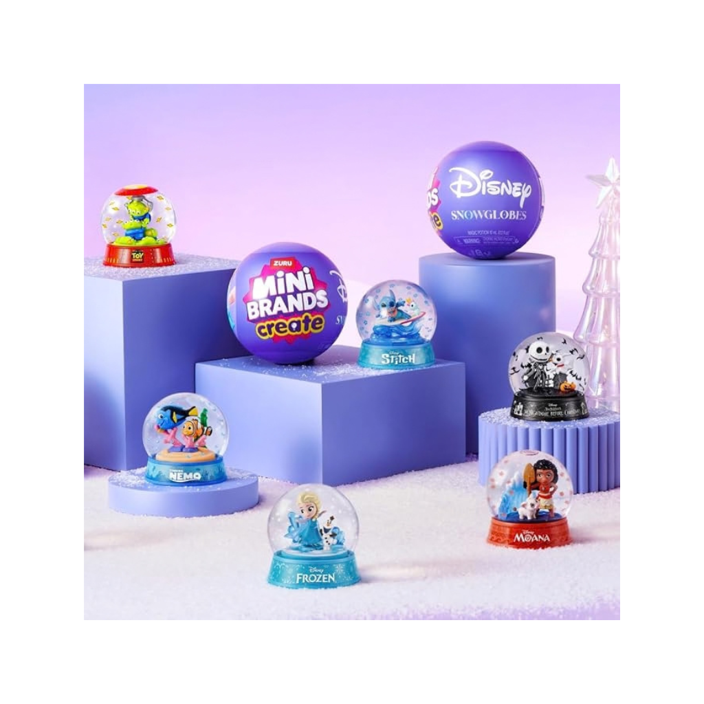 ZURU Mini Brands Create Disney Snow Globe Series 1 Capsule - Assorted