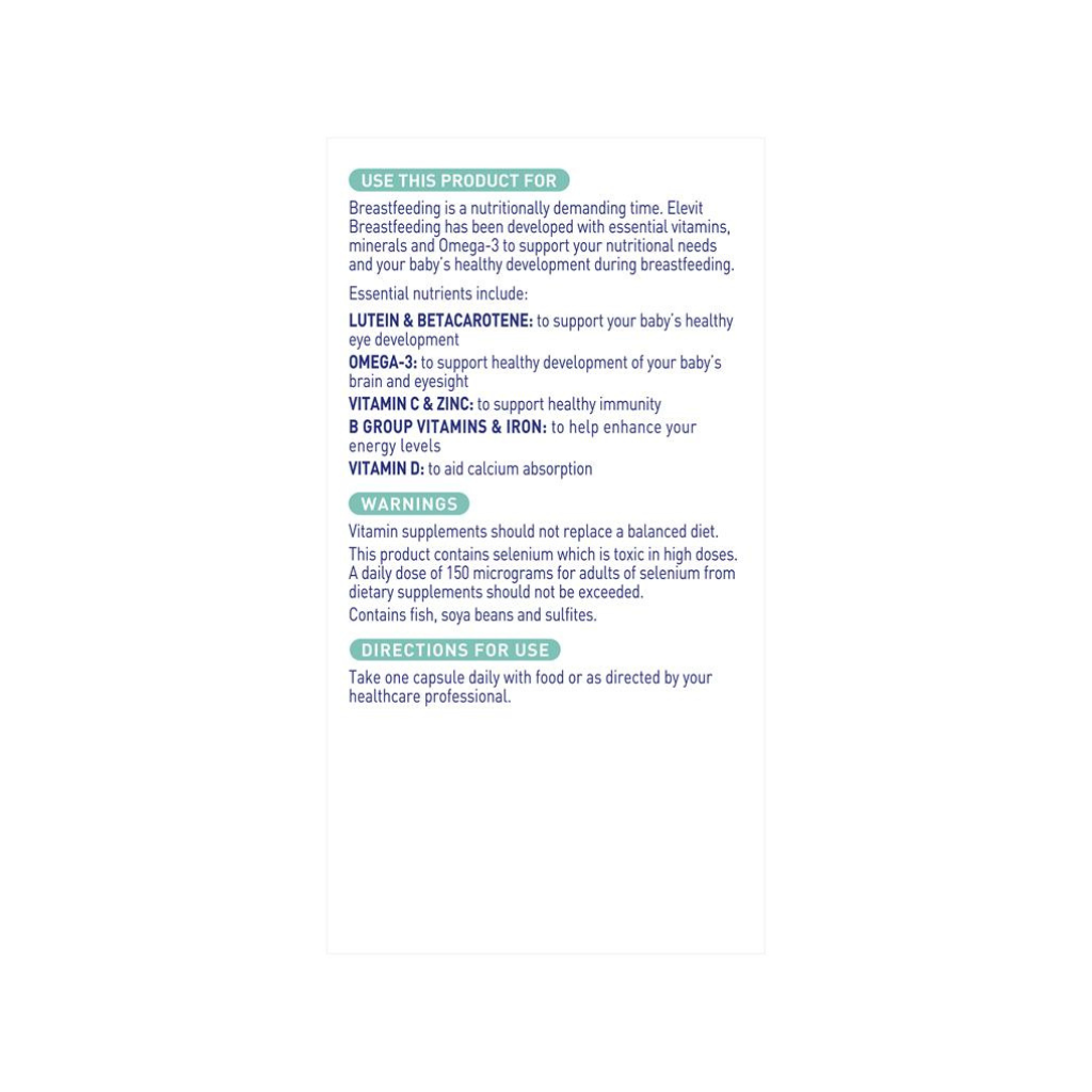 Elevit Breast Feeding 60 Capsules