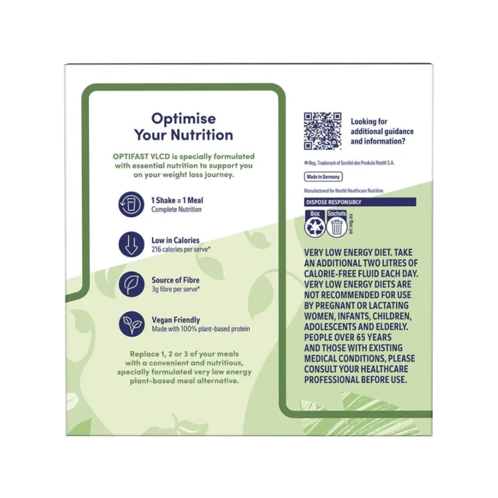 Optifast VLCD Plant Based Shake Vanilla 10 x 54g